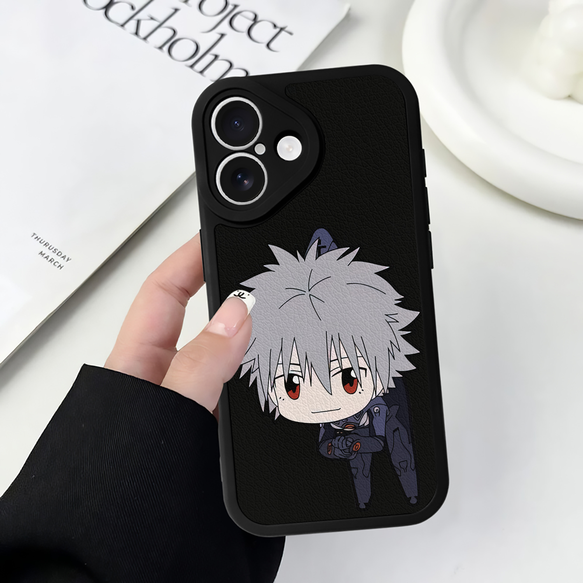 （画像用） EVA 新世紀エヴァンゲリオン 【iPhone 16シリーズ対応】シリコンスマホケース（レザー調） 材質：シリコン